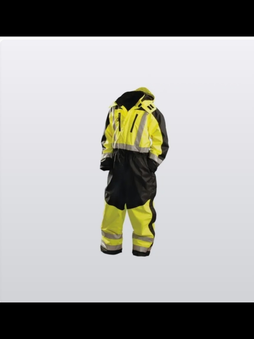 High-Visibility Waterproof Safety Coverall - Occunomix Men Size XL  SP-CVL